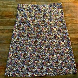 LOFT floral fall skirt